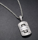 Moissanite Iced Out Baguette Cut Hip Hop Pendant For Him