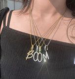 Moissanite Diamond Customized Alphabet Pendant