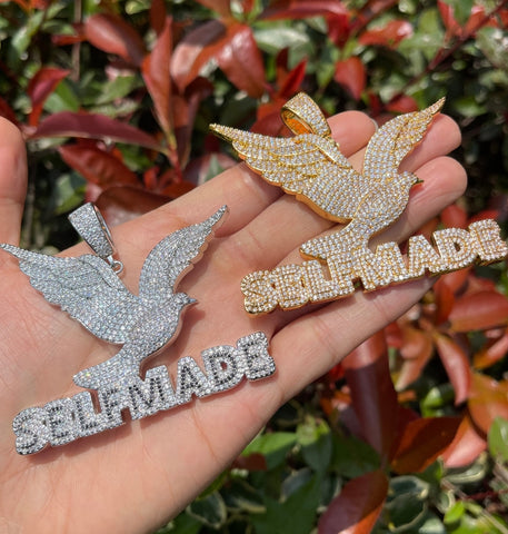 Iced Out Hip Hop SELF MADE Moissanite Style Pendant