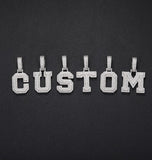 Moissanite Iced Out Customized Letter Pendant