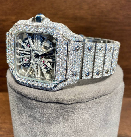 Premium Skeleton Moissanite Iced Out Watch