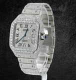 Iced Out VVS1 Moissanite Diamond Elegant Wrist Watch