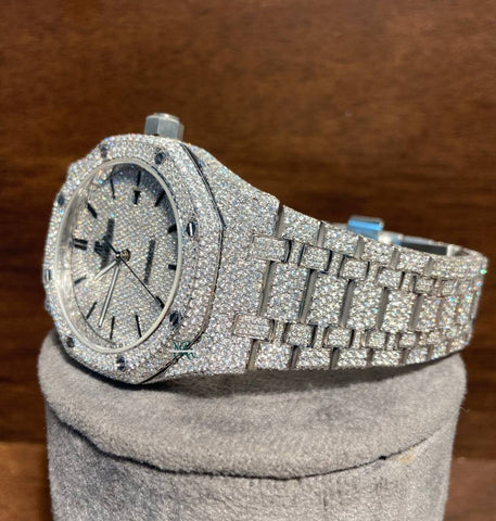 VVS1 Moissanite Iced Out Automatic Movement Watch