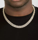 VVS1 Moissanite Iced Out Cuban Link Hip Hop Chain