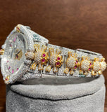 Moissanite Full Iced Out Skull Style Watch For Halloween Gift
