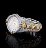 Iced Out Moissanite Diamond Skull Luxury Watch For Men's