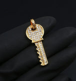 Moissanite Iced Out Key Design Hip Hop Pendant