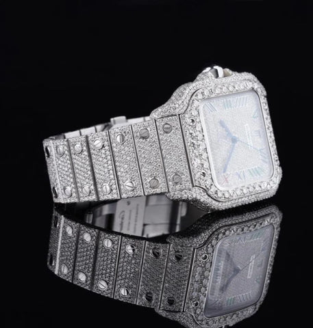 Fully Iced Out Luxury And Stylish Moissanite Diamond Men's Watch