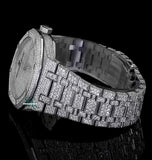 Baguette Cut Iced Out Moissanite Diamond Wrist Watch