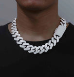 Awesome Iced Out Moissanite Diamond Cuban Hip Hop Chain