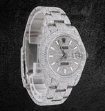 Iced Out Moissanite Diamond Datejust Watch For Him