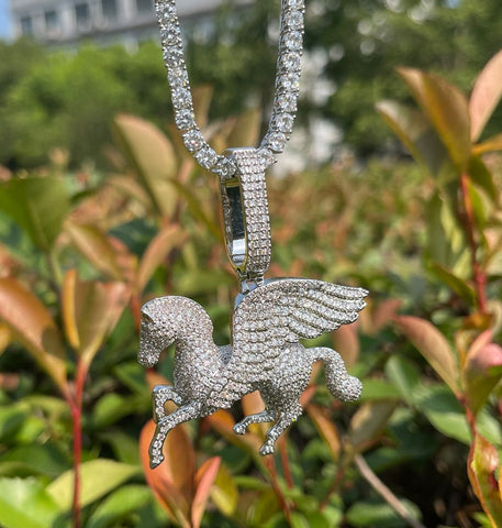 Pegasus Moissanite Iced Out Hip Hop Pendant
