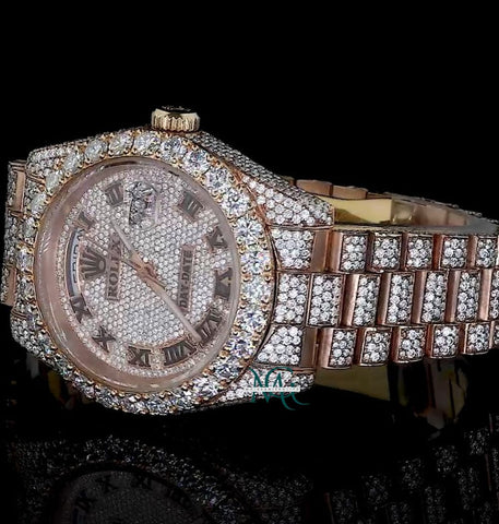 Daydate Moissanite Diamond Iced Out Stylish Watch