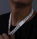 Iced Out VVS1 Moissanite Diamond Cuban Link Stylish Chain