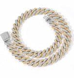 Moissanite Iced Out Cuban Link Hip Hop Chain For Men's