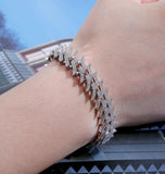 Iced Out Moissanite Rapper Style Hip Hop Bracelet
