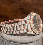 Iced Out Moissanite Daydate Luxury Wrist Watch
