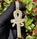 Iced Out VVS1 Moissanite Unique Cross Pendant