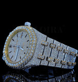 Automatic Movement Iced Out Moissanite Diamond Men's Watch