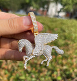 Pegasus Moissanite Iced Out Hip Hop Pendant