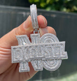 Moissanite Iced Out No Excuse Pendant For Him
