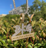 Born for Greatness Moissanite Hip Hop Pendant For Him