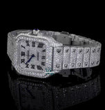 Moissanite Diamond Bust Down Rapper Style Wrist Watch