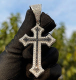 Moissanite Iced Out Christian Cross Pendant