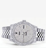 Jubilee Band Iced Out Moissanite Diamond Wrist Watch