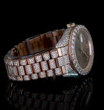 Iced Out Elegant Moissanite Diamond Wrist Watch For Him