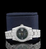 Iced Out Moissanite Diamond Black Dial Luxury Watch For Women