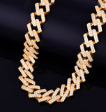 Moissanite Diamond Iced Out Cuban Link Hip Hop Chain