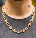 Iced Out Moissanite Diamond Mariner Link Luxury Hip Hop Chain