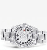 Iced Out Moissanite Diamond Luxury Wrist Watch