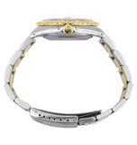 Moissanite Diamond Dual Tone Oyster Band Wrist Watch