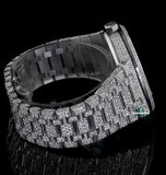 Baguette Cut Iced Out Moissanite Diamond Wrist Watch