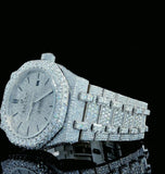 Iced Out Moissanite Diamond Automatic Movement Classic Watch