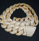 Cuban Link Iced Out Moissanite Diamond Hip Hop Chain