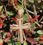 Iced Out Hollow Cross VVS Moissanite Hip Hop Pendant