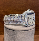 Moissanite Iced Out Baguette Cut Hip Hop Watch