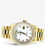 Iced Out Moissanite Diamond White Color Dial Wrist Watch