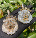 VVS1 Moissanite Rapper Style Lion Face Hip Hop Pendant