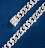 Miami Cuban Link Chain Iced Out Moissanite Hip Hop Chain