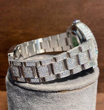 Datejust Iced Out VVS1 Moissanite Wrist Watch
