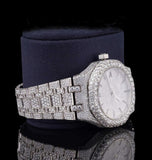 Iced Out VVS1 Moissanite Diamond Wrist Watch For Men's