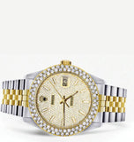 Iced Out Moissanite Diamond Datejust Wrist Watch For Him