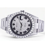 Luxurious Iced Out Moissanite Diamond Datejust Watch