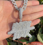 Baguette Cut VVS1 Moissanite Hip Hop Pendant For Him