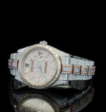 Iced Out Baguette Cut Moissanite Diamond Luxury Watch