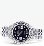 Iced Out Moissanite Diamond Black Dial Wrist Watch